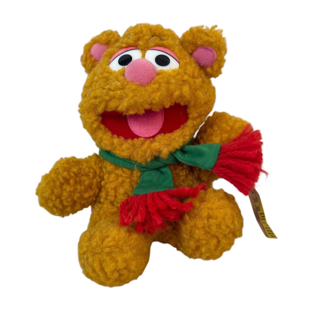 McDonalds Baby Fozzie Bear 8" Yellow Vintage 1988 Jim Henson Muppet Babies Plush